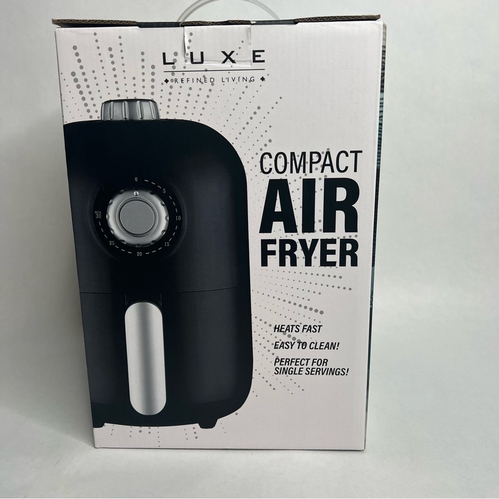 Luxe Compact FAST Personal Air Fryer 1000 W Dorm Office Apartment 1 Serving 120V